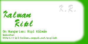 kalman ripl business card